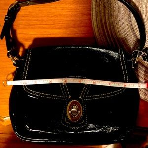 Vintage Coach Patent Leather Turn Lock with Original Fab excellent condition